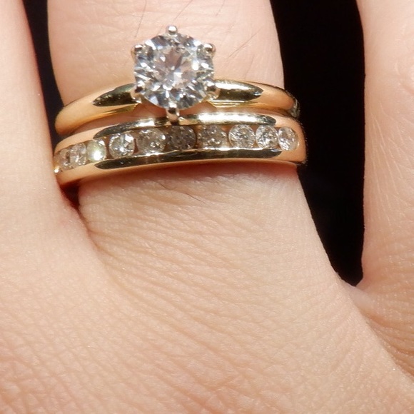 18k yellow gold solitaire 1/2ct round ct - Picture 3 of 6